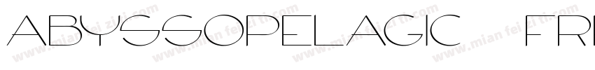 Abyssopelagic - free字体转换